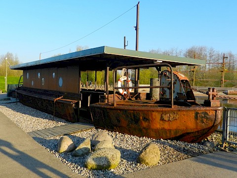 Tierpark Westküstenpark am 01.05.2019: Unsere historische Schute - ein ganz besonderer Hingucker!