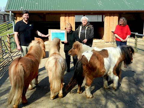 Tierpark Westküstenpark am 06.04.2020: Spendenschecküberreichung!