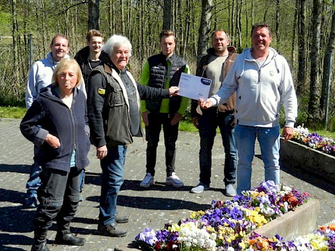 Tierpark Westküstenpark am 22.04.2020: Freudige Spendenchecküberreichung!