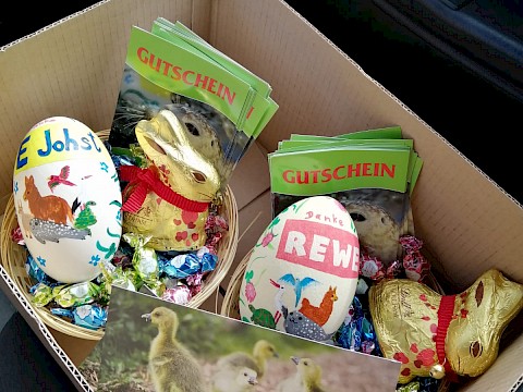 Tierpark Westküstenpark am 06.04.2021: Ein riesengroßes DANKESCHÖN nochmal an unseren Edeka und REWE Markt!