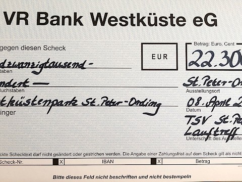 Tierpark Westküstenpark am 09.04.2021: Danke für den Spendenlauf