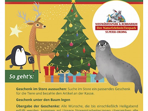 Tierpark Westküstenpark am 30.11.2021: Großartige Weihnachts-Spendenaktion für den Westküstenpark von Firma WEIDEZAUN aus Viöl!