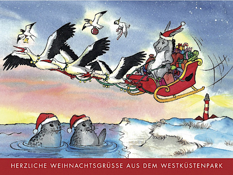Tierpark Westküstenpark am 23.12.2022: Der Westküstenpark wünscht Euch ein schönes Weihnachtsfest!