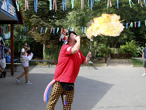 Tierpark Westküstenpark am 07.08.2023: Feuerfest am 13.08.2023