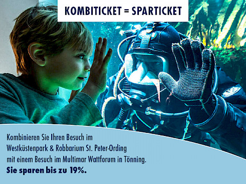 Tierpark Westküstenpark am 16.01.2024: Bis zu 19% sparen mit unserem neuen Multimar Kombiticket