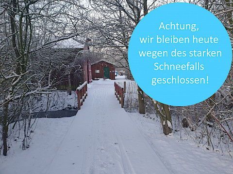 Tierpark Westküstenpark am 05.02.2026: Achtung: Am 6./7. und 8. Februar 2026 bleibt der Park geschlossen!